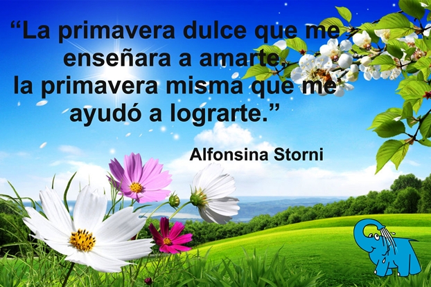 Un poema de Alfonsina Storni en la Frase del Día del Elefante Azul de Avilés.